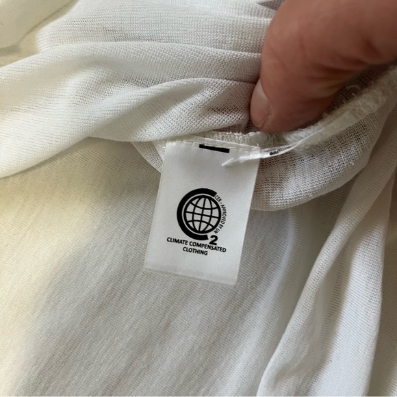 Ganni Light Jersey Oversized T-Shirt White size Medium - Picture 8 of 10